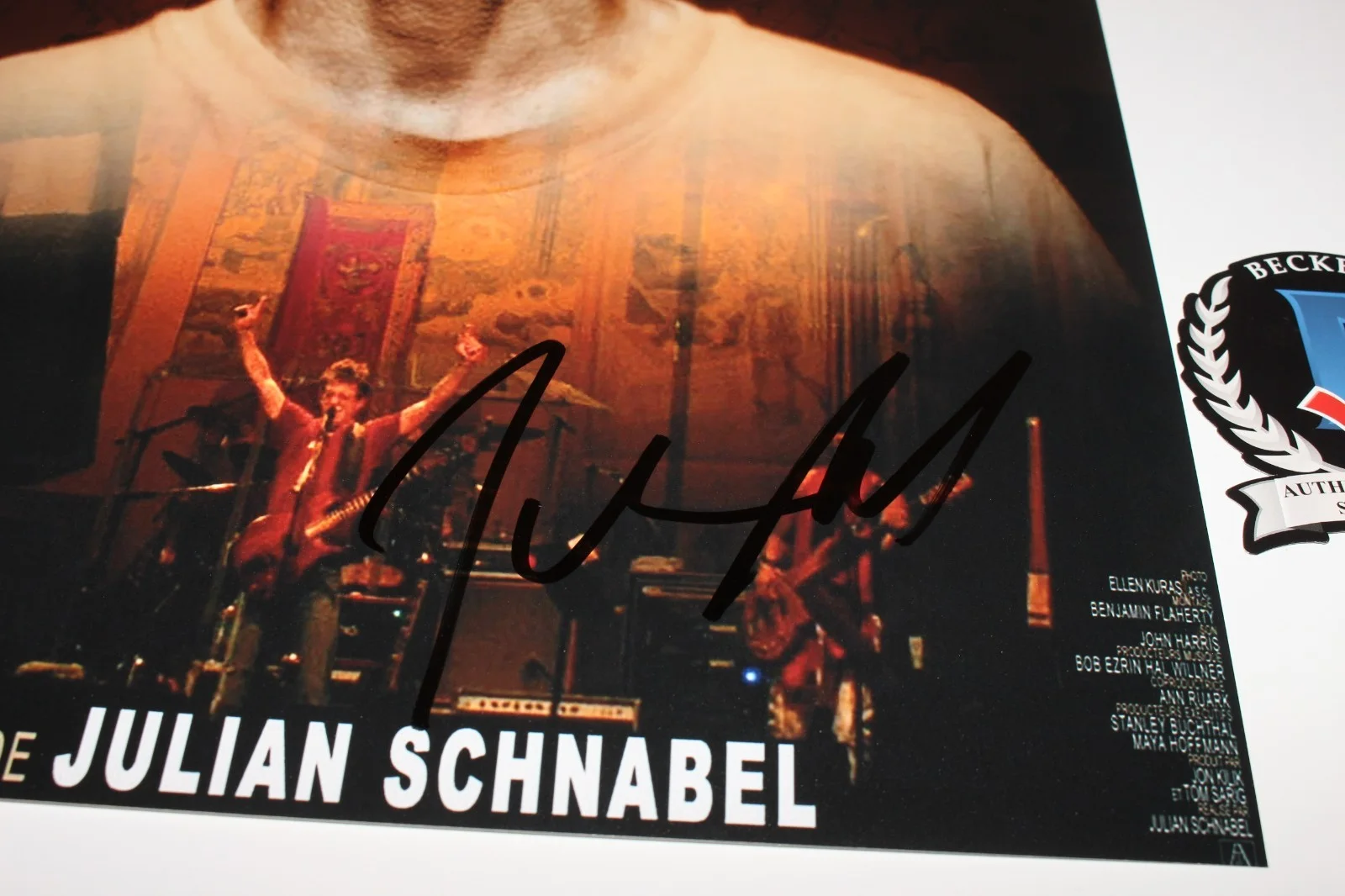 JULIAN SCHNABEL SIGNED LOU REED BERLIN CONCERT FILM 12x18 POSTER 1 BECKETT COA, изображение 4