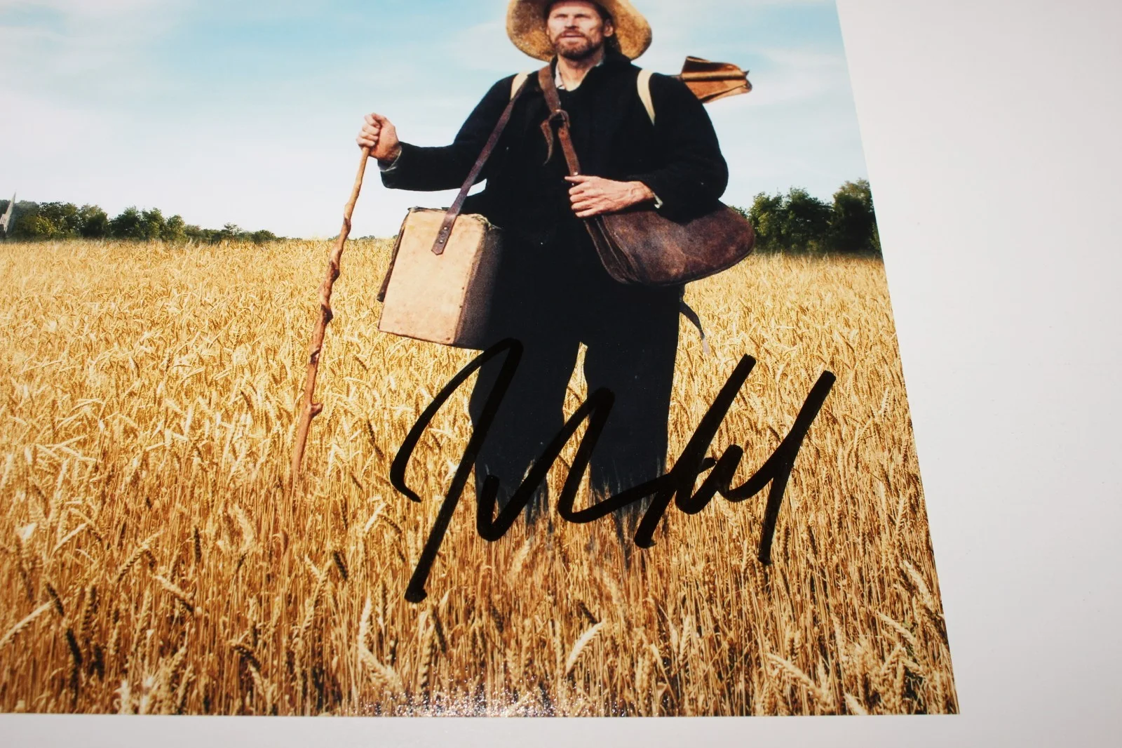 JULIAN SCHNABEL SIGNED 'AT ETERNITY'S GATE' 12x18 MOVIE POSTER 1 BECKETT COA, изображение 2