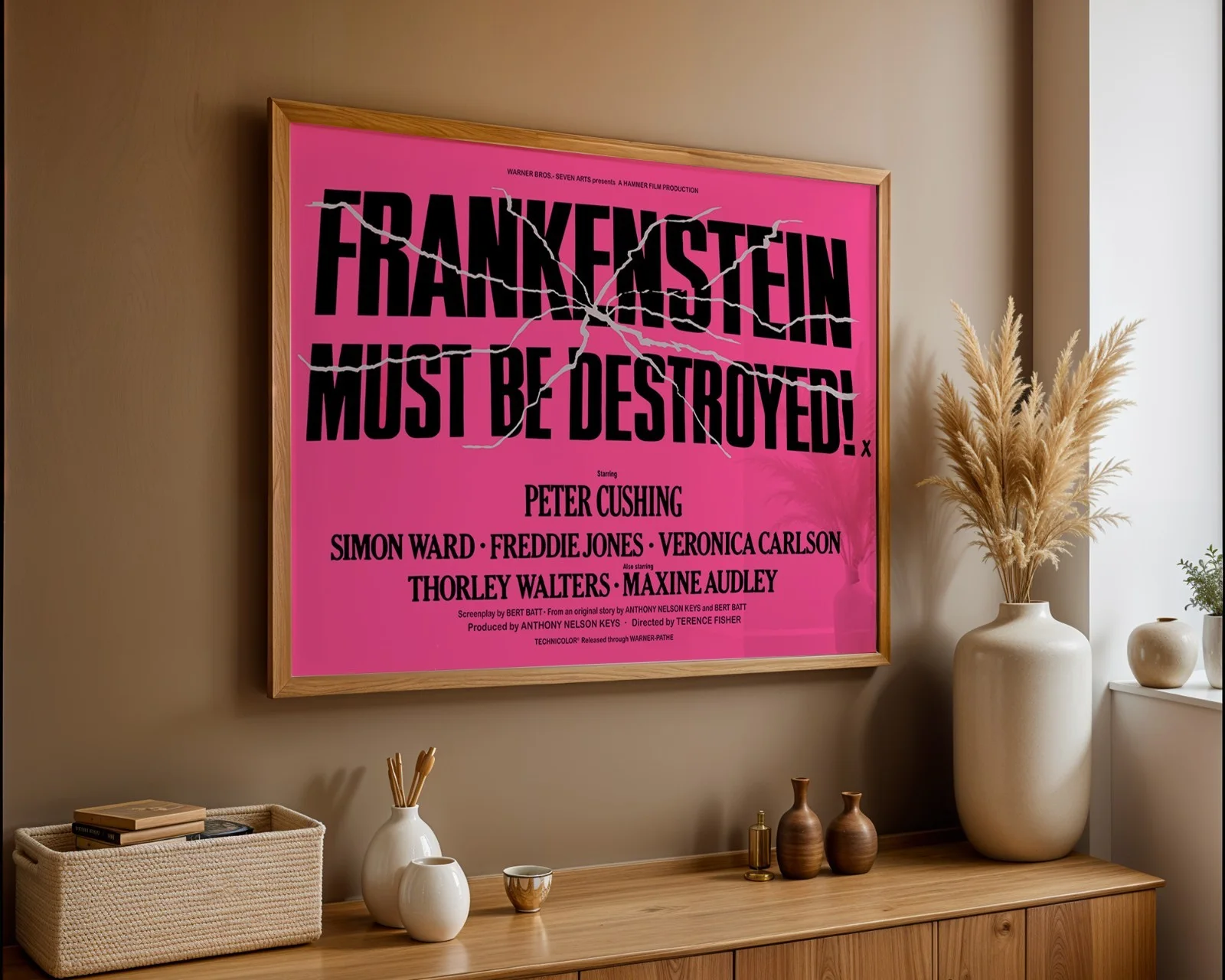 Frankenstein Must Be Destroyed - 1969 Hammer Restored 30" x 40" UK Quad Poster, image 3