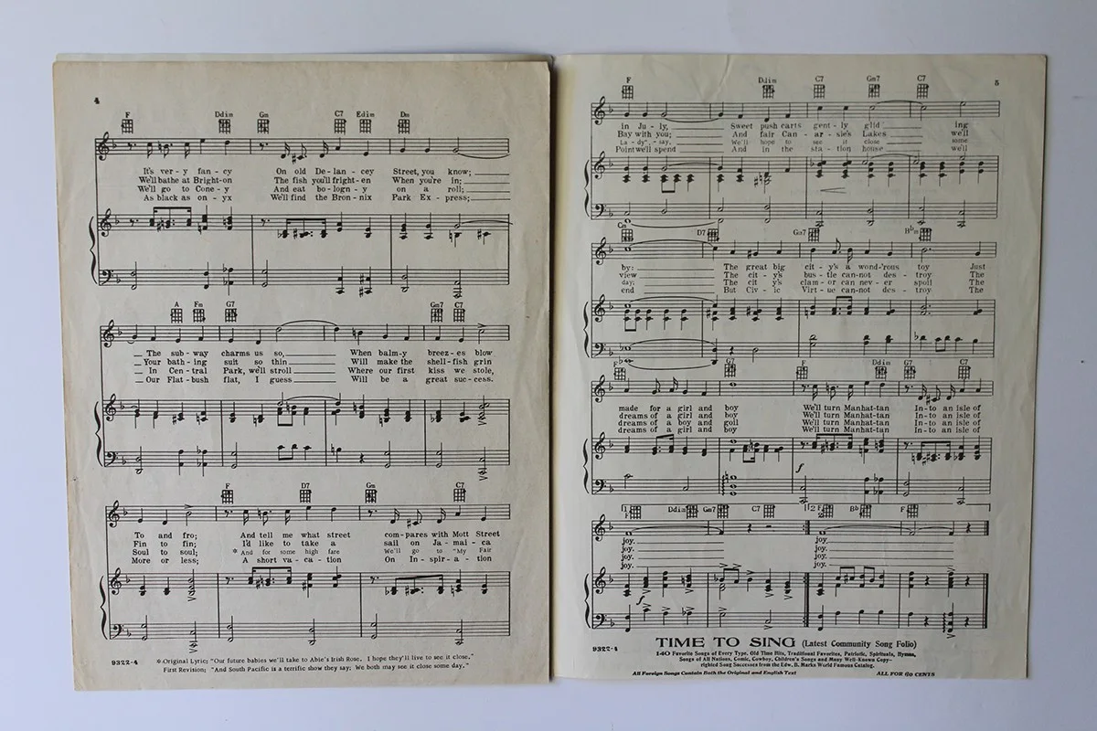 Bob Hope — BOB HOPE - Autograph / Signed Vintage Sheet Music - "MANHATTAN", изображение 4