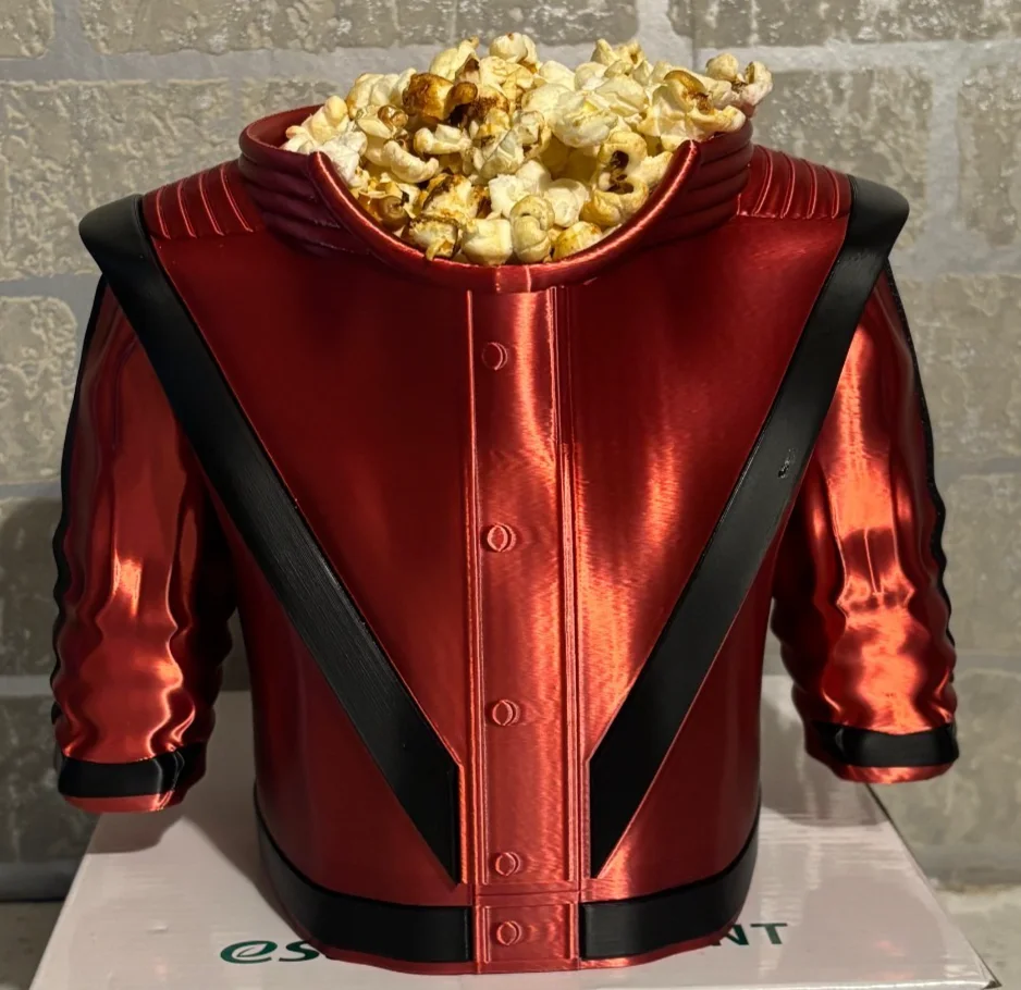 Michael Jackson - Iconic Red Jacket Popcorn Bucket, Collectible, Snack Bowl, image 5