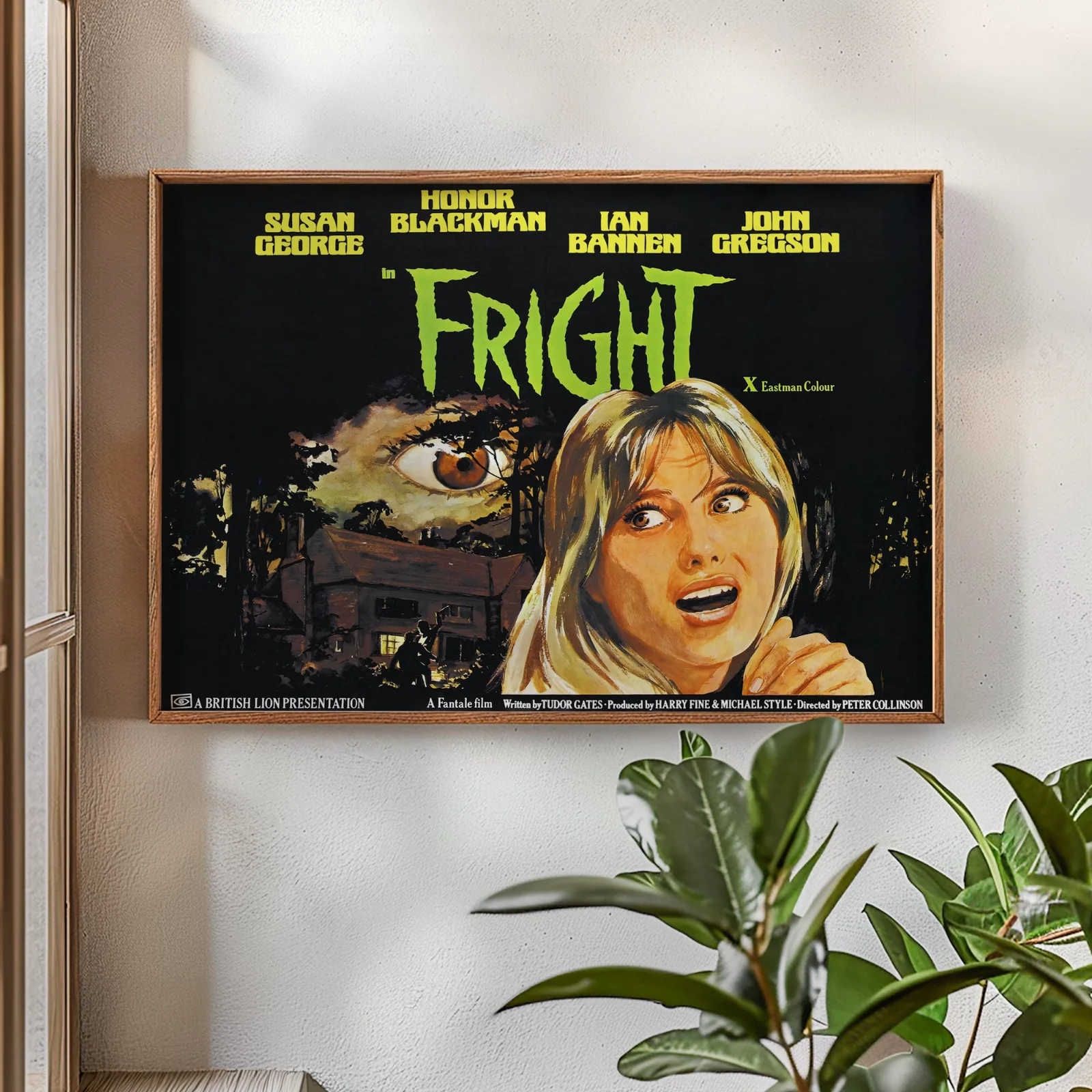 Fright - 1971 Horror / Crime Film Restored 30" x 40" UK Quad Poster, изображение 2