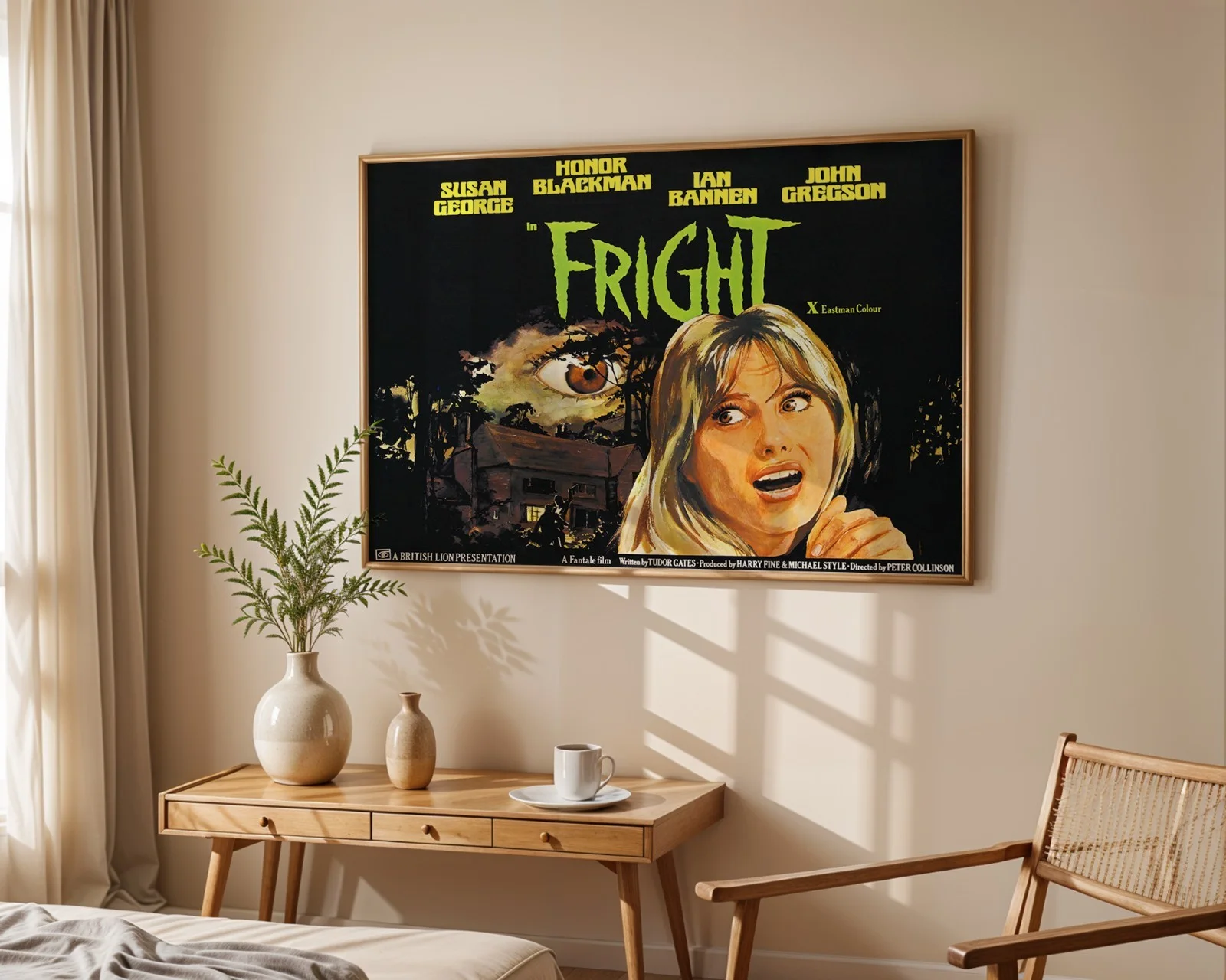 Fright - 1971 Horror / Crime Film Restored 30" x 40" UK Quad Poster, изображение 3