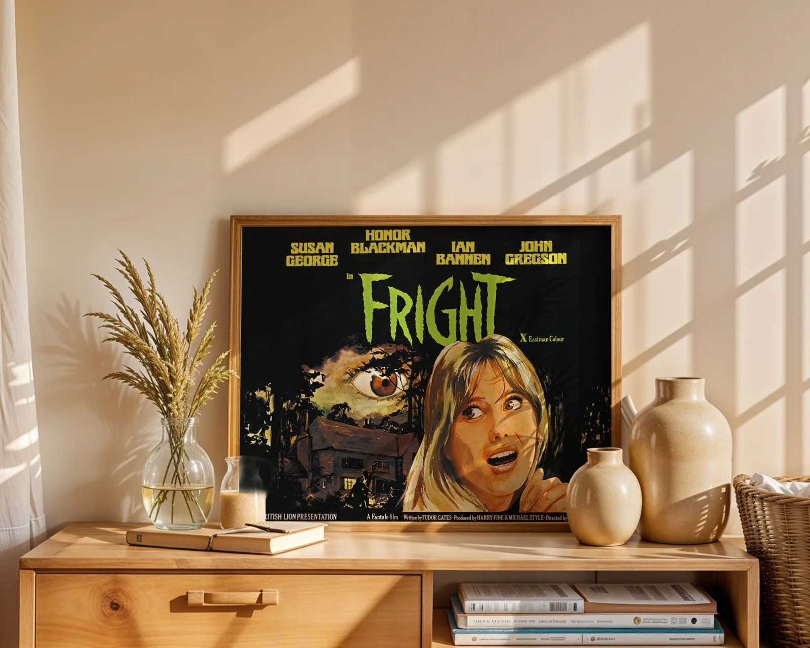 Fright - 1971 Horror / Crime Film Restored 30" x 40" UK Quad Poster, изображение 5
