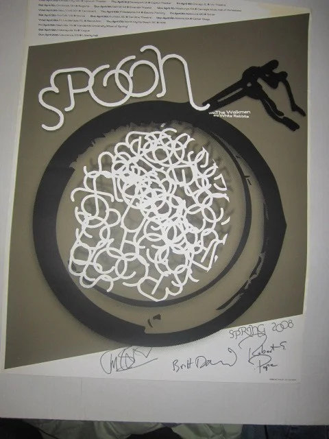 Spoon autographed poster 2008, image 2