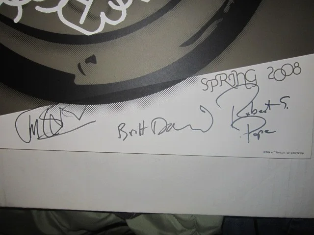 Spoon autographed poster 2008, image 3