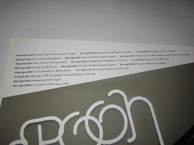Spoon autographed poster 2008, image 4