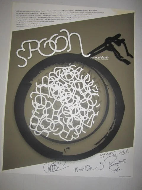 Spoon autographed poster 2008, image 5