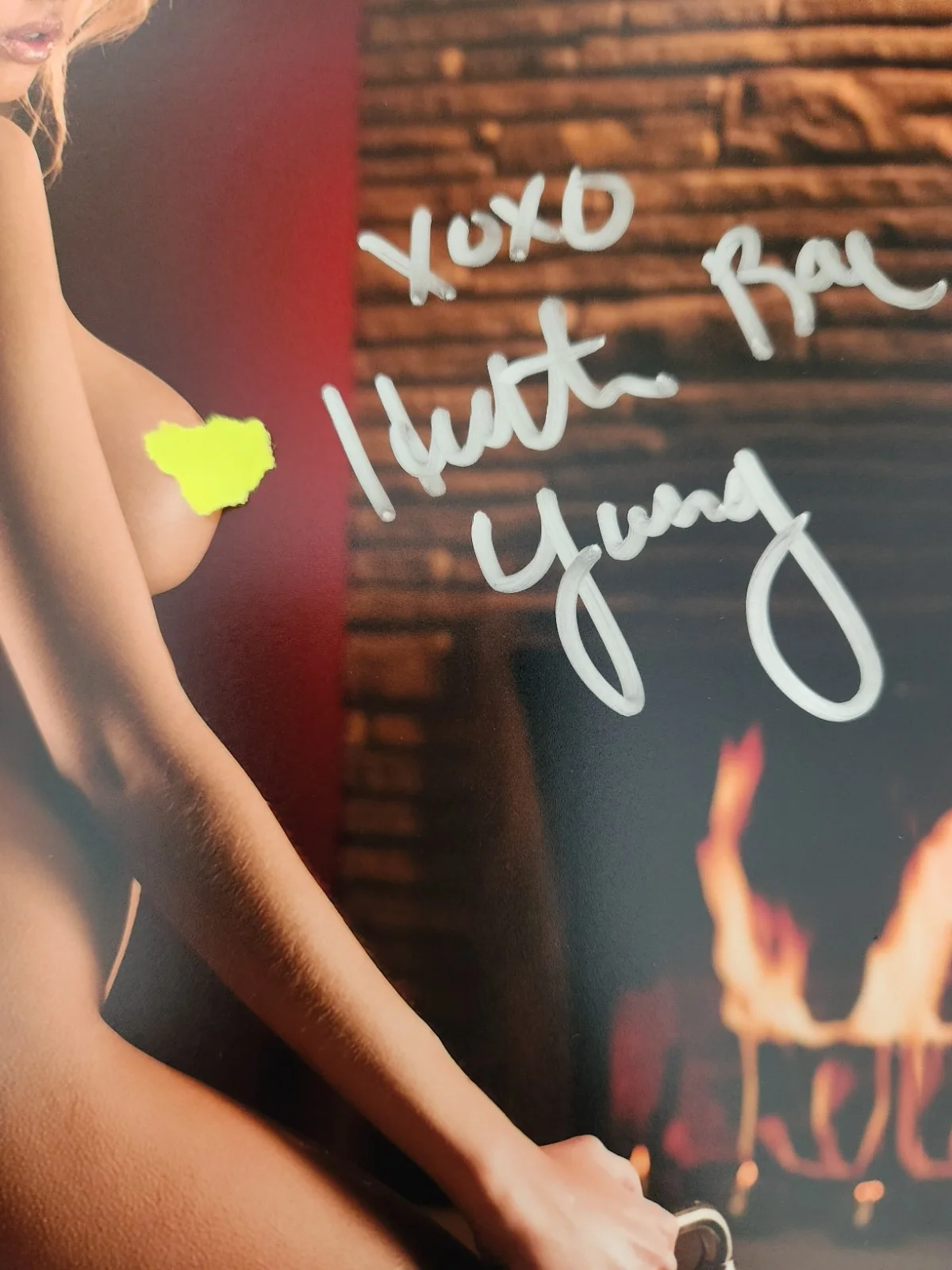 Heather Rae Young Signed Autographed 8x10" Photograph AW COA Playboy Model Sexy, image 2