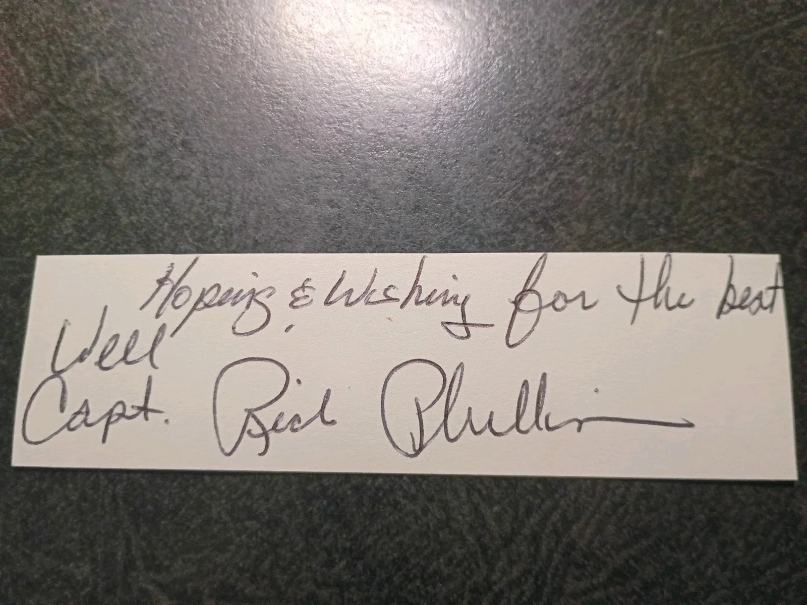 CAPTAIN RICHARD PHILLIPS — CAPTAIN RICHARD PHILLIPS Hand Signed Cut + Photo TOM HANKS- HIJACKING MV MAERSK, изображение 2