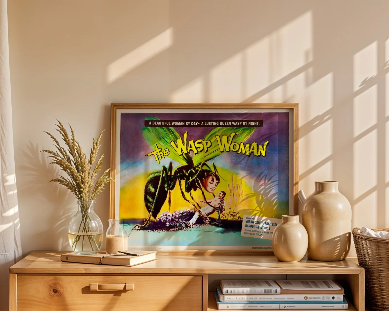 The Wasp Woman - 1959 Sci-Fi Horror B-movie Restored 30" x 40" UK Quad Poster, изображение 5