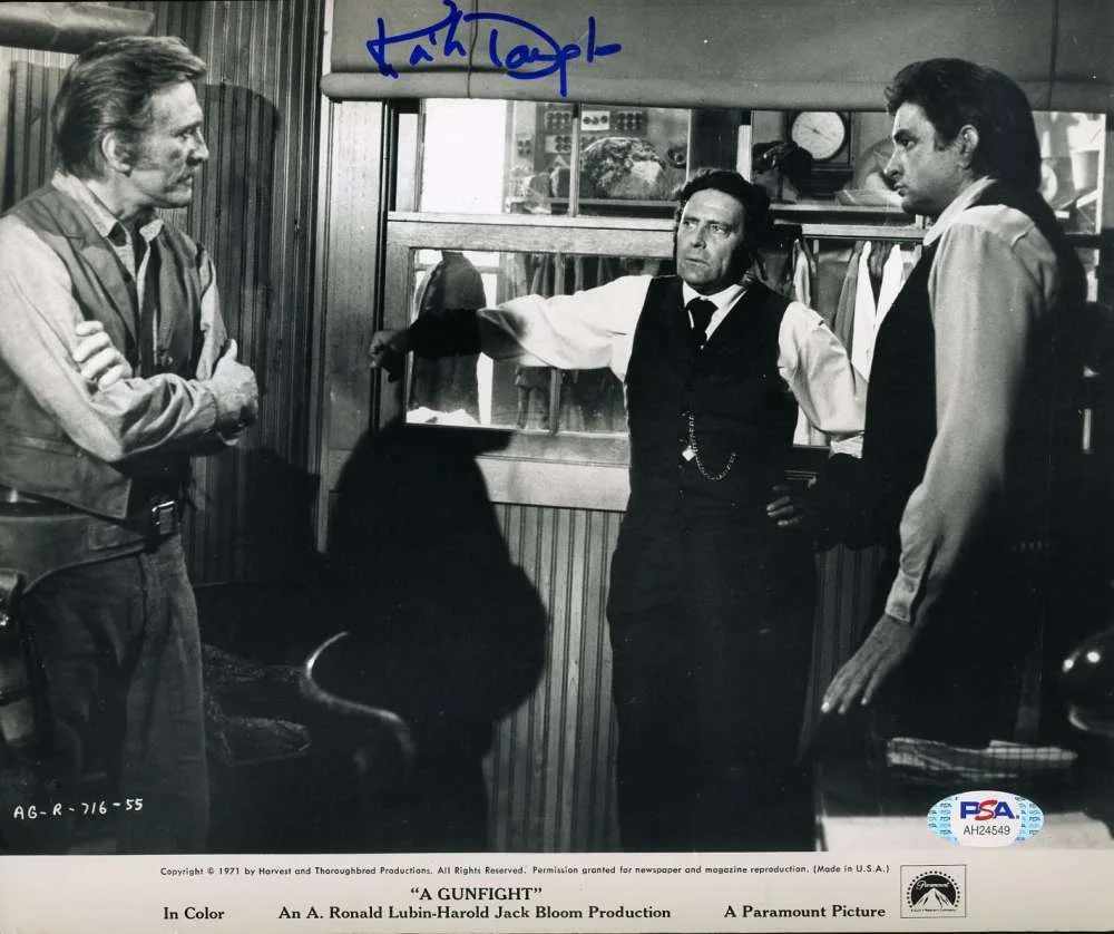 Kirk Douglas — Kirk Douglas Psa Dna Coa Signed 8x10 A Gunfight Photo Autograph