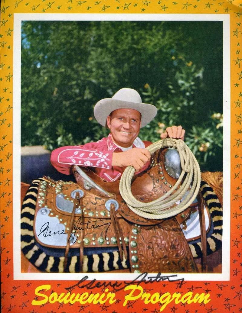 Gene Autry — Gene Autry JSA Coa Signed Show Program Autograph