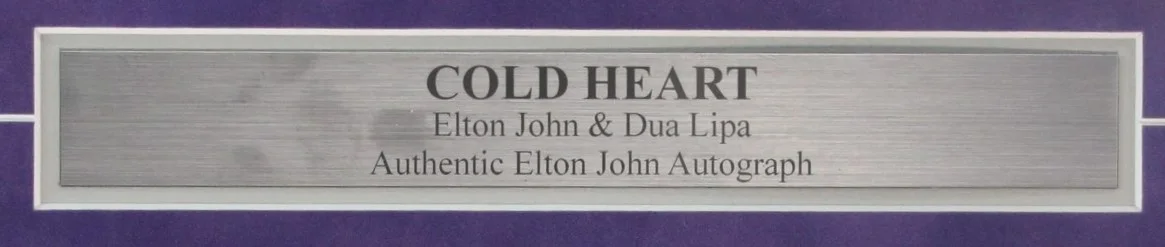 Elton John Autographed CD Cover with Photo Collage Framed JSA LOA 191315, изображение 3