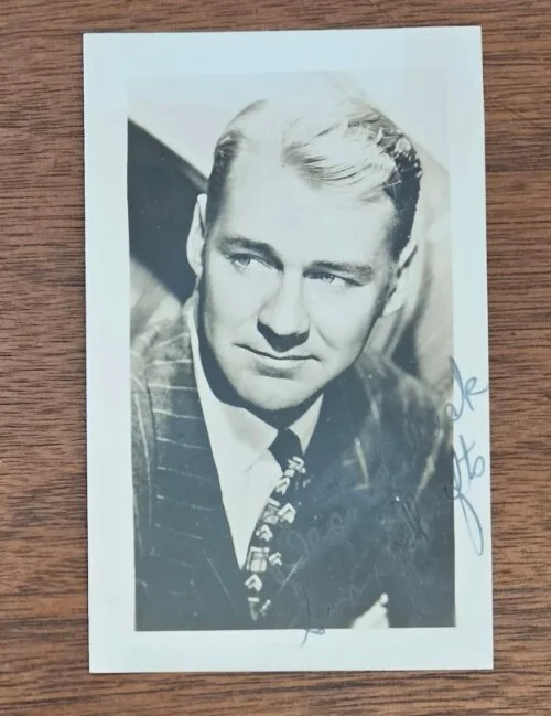 Sonny Tufts — 1945 Sonny Tufts Movie Star Photo Autographed 4 x 2.5, inscribed, sent to my Mom, изображение 4