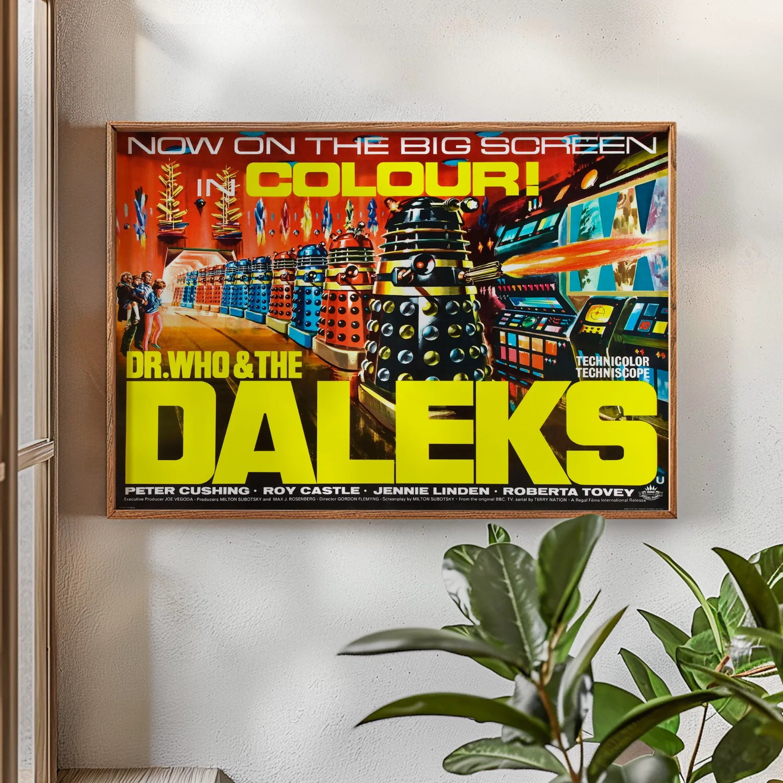 Dr Who & The Daleks - 1965 Amicus Sci-Fi Restored 30" x 40" UK Quad Poster, image 2