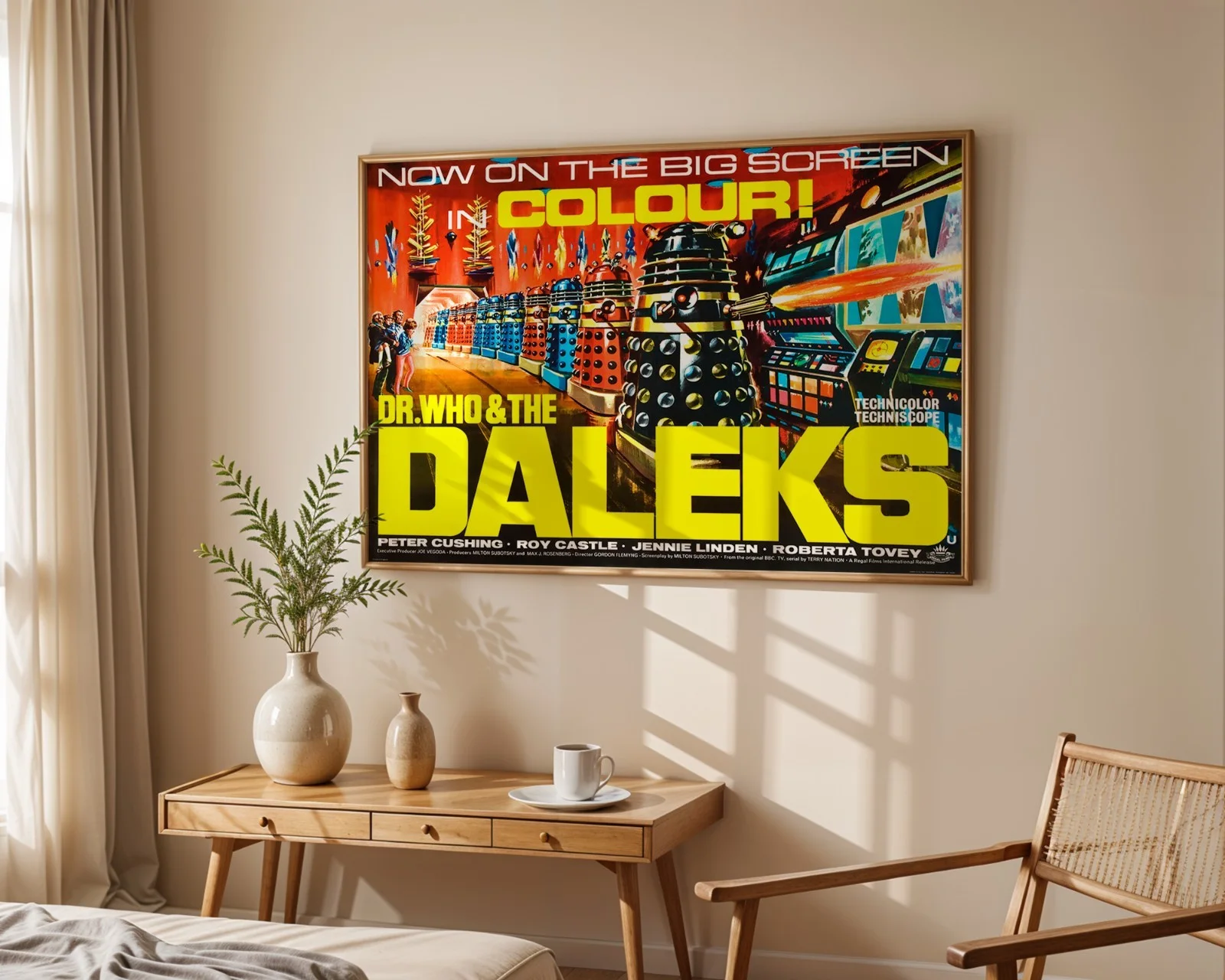 Dr Who & The Daleks - 1965 Amicus Sci-Fi Restored 30" x 40" UK Quad Poster, image 3