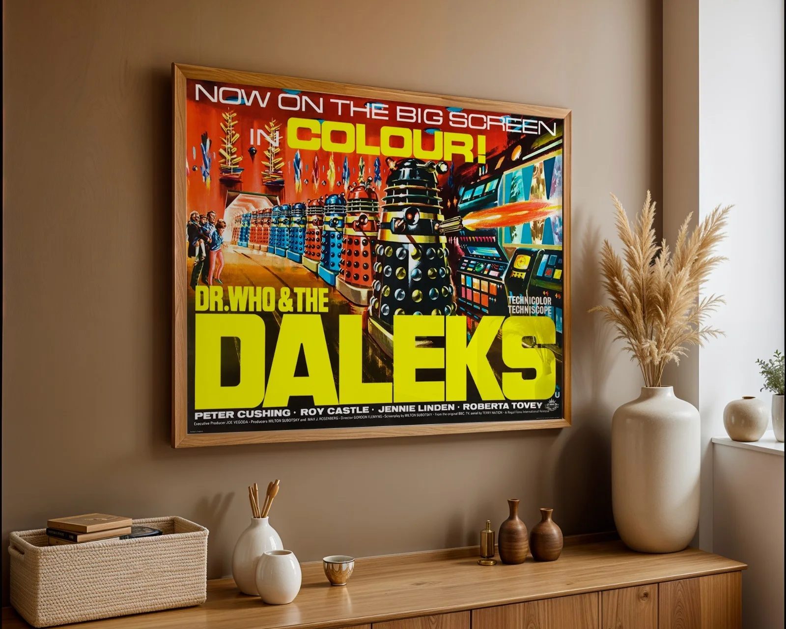 Dr Who & The Daleks - 1965 Amicus Sci-Fi Restored 30" x 40" UK Quad Poster, image 4