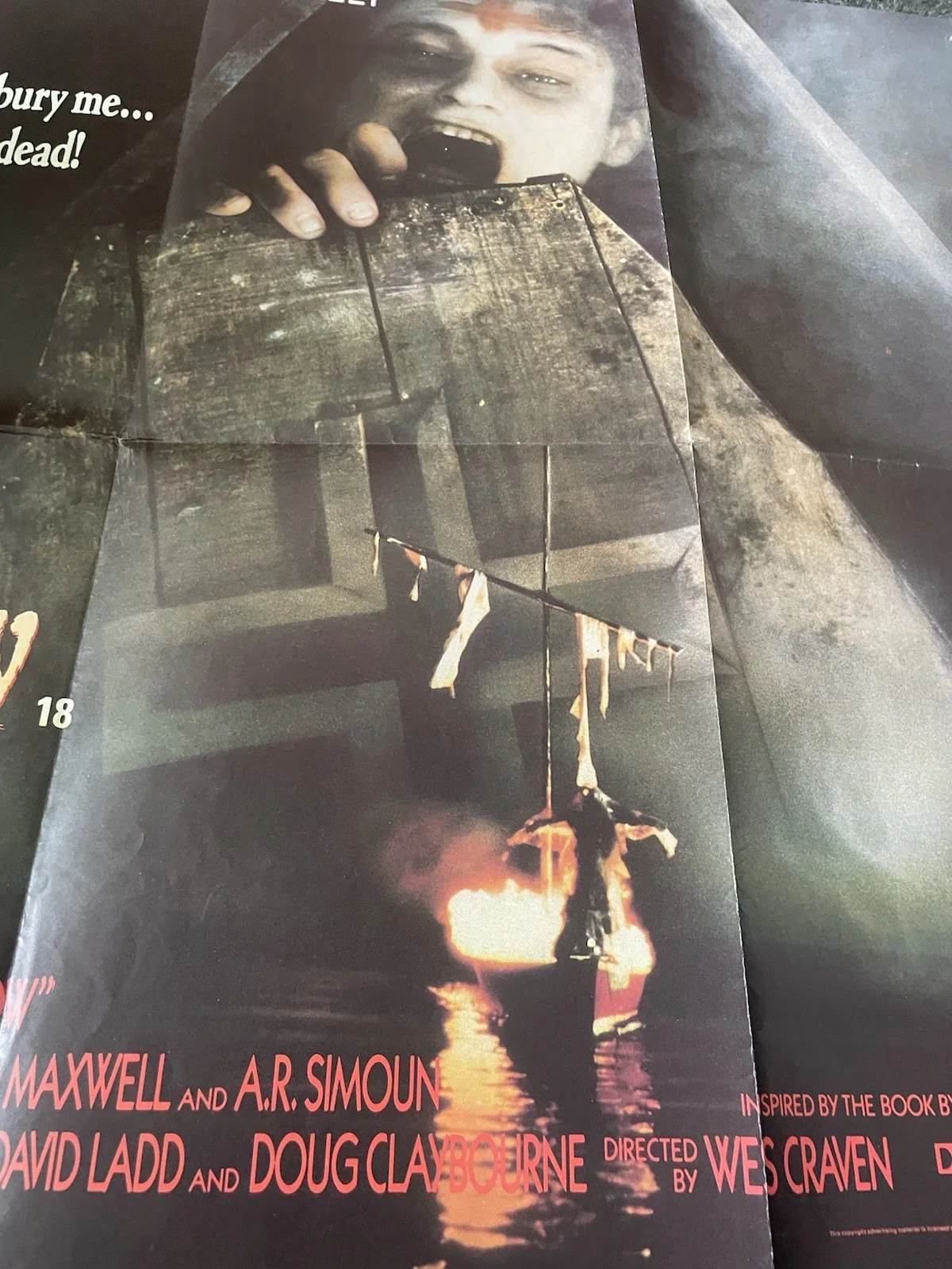 Serpent and the Rainbow ORIGINAL Quad Movie Poster 1988 Wes Craven Horror, image 2