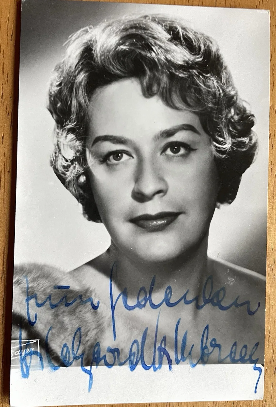 German Opera Soprano Hildegard Hillebretch Autograph Photo, image 2