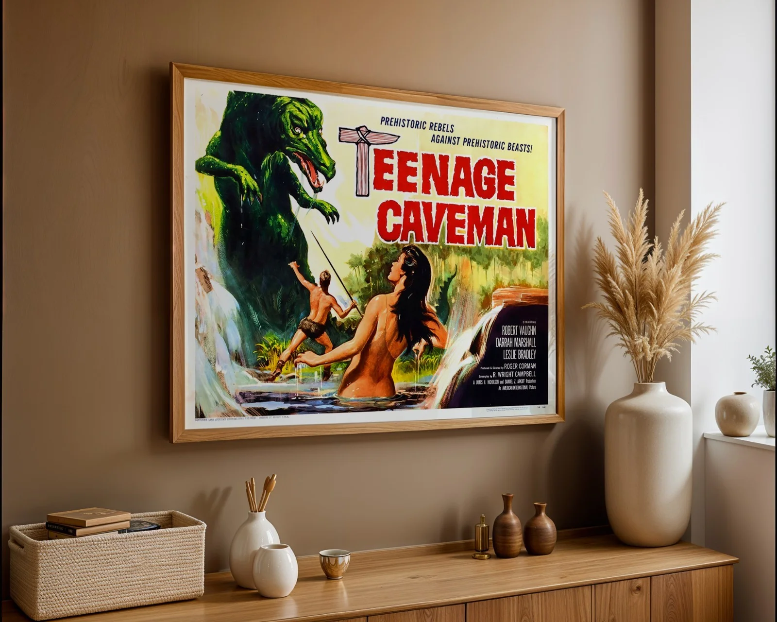 Teenage Caveman - 1958 Sci-Fi B-movie Restored 30" x 40" UK Quad Poster, изображение 5