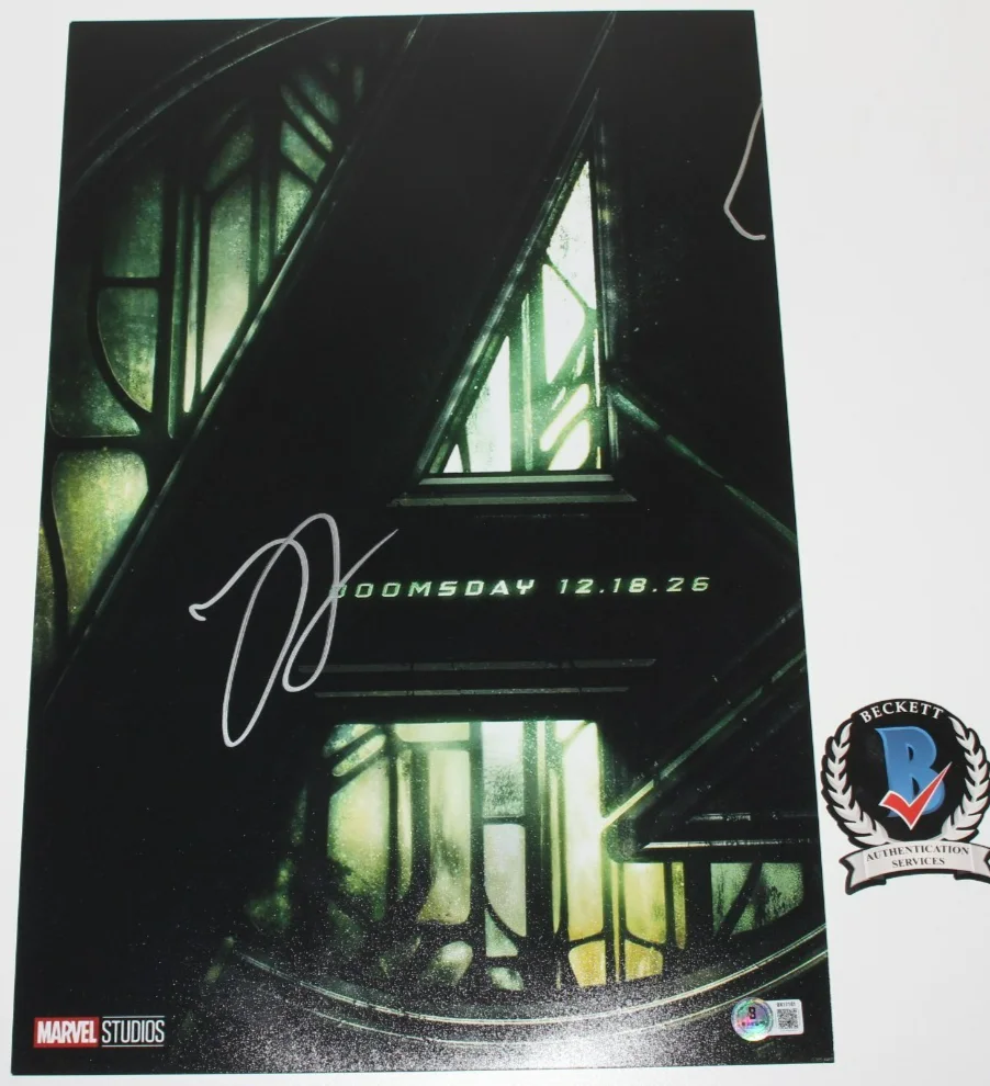 Lewis Pullman — LEWIS PULLMAN SENTRY SIGNED AVENGERS DOOMSDAY 12x18 MOVIE POSTER BECKETT COA