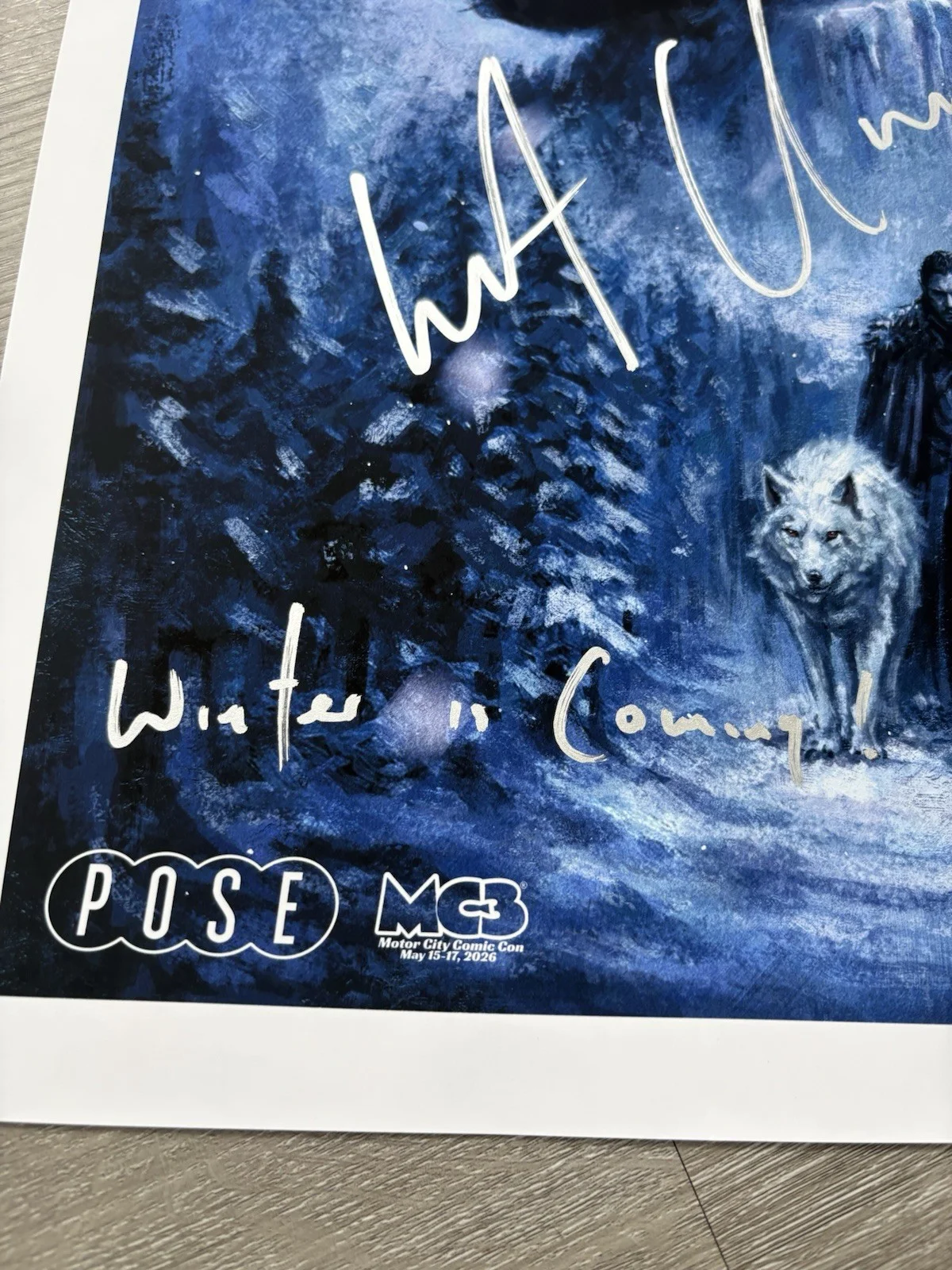 Kit Harington Signed 11x17 Bruno Print Game of Thrones Jon Snow JSA w/ Card 💎❄️, изображение 3