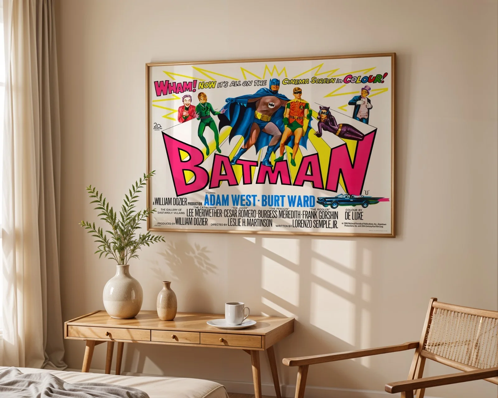 Batman - 1966 Family / Action Movie Restored 30" x 40" UK Quad Poster, изображение 3