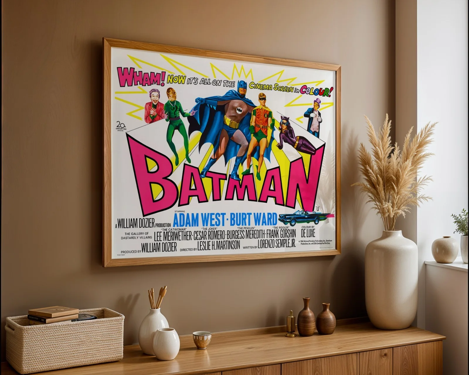 Batman - 1966 Family / Action Movie Restored 30" x 40" UK Quad Poster, изображение 4