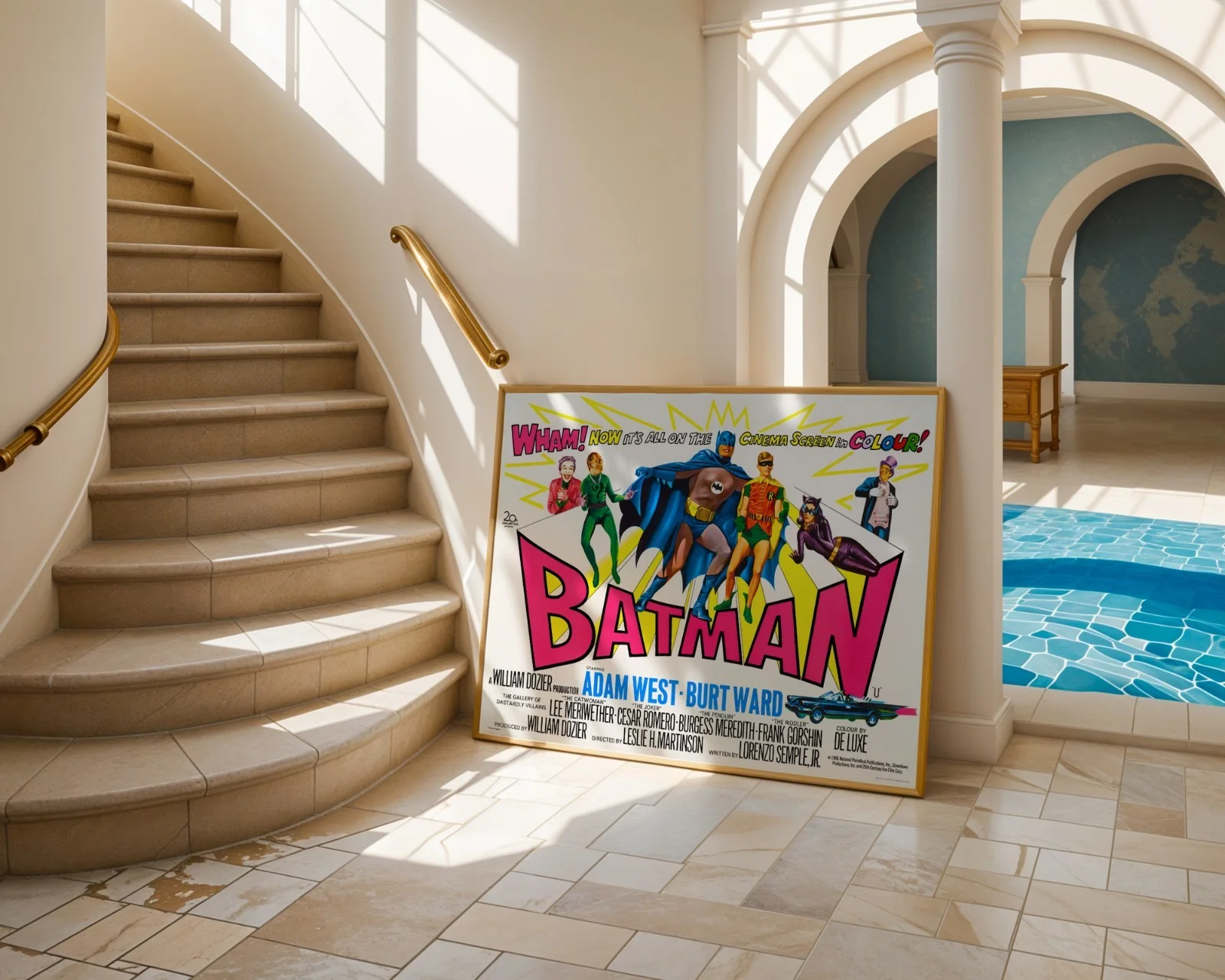 Batman - 1966 Family / Action Movie Restored 30" x 40" UK Quad Poster, изображение 5