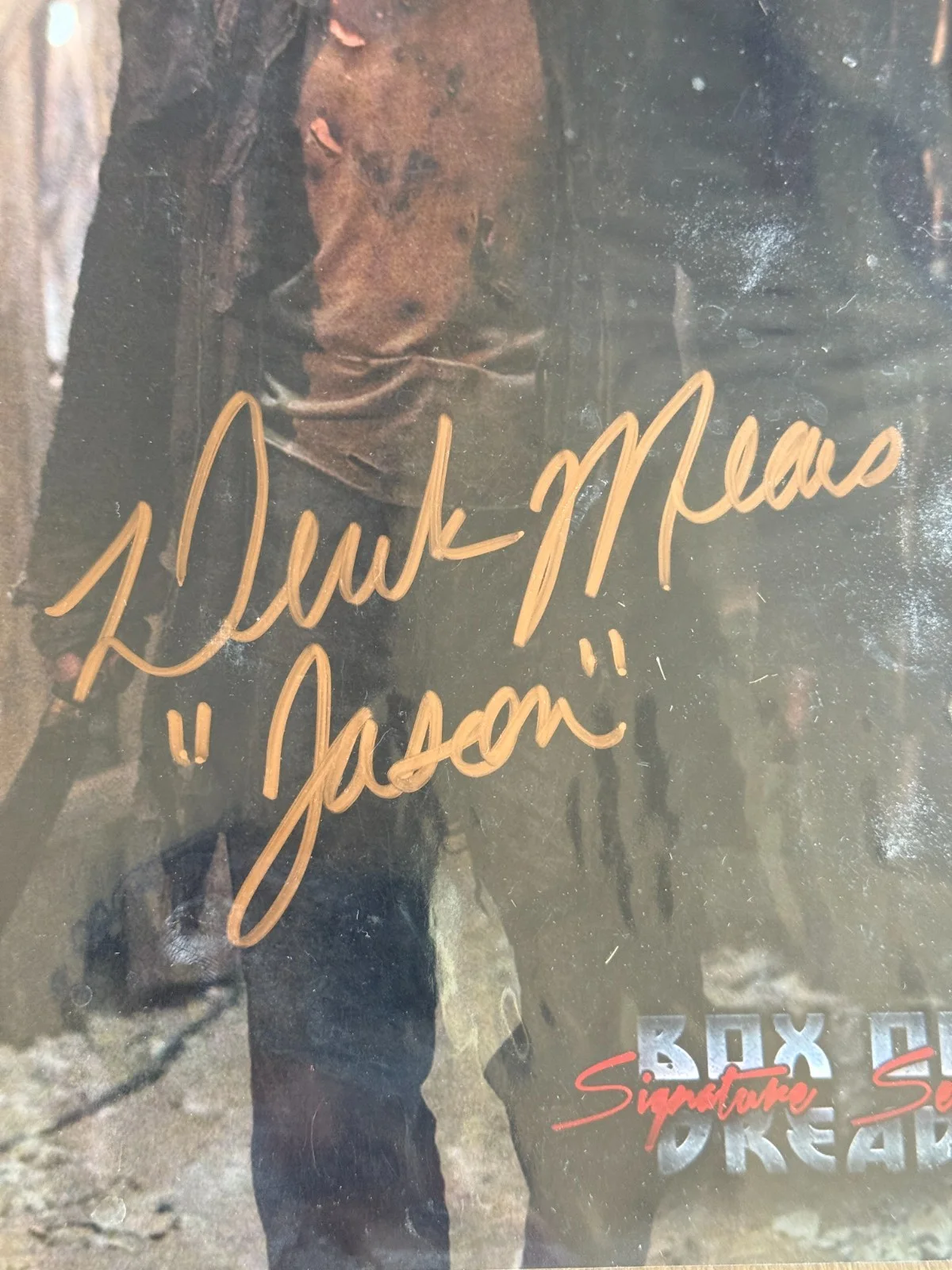 Derek Mears — Derek Mears "Jason" Signed 8"x10" Photograph Box Of Dread Signature Series, изображение 3
