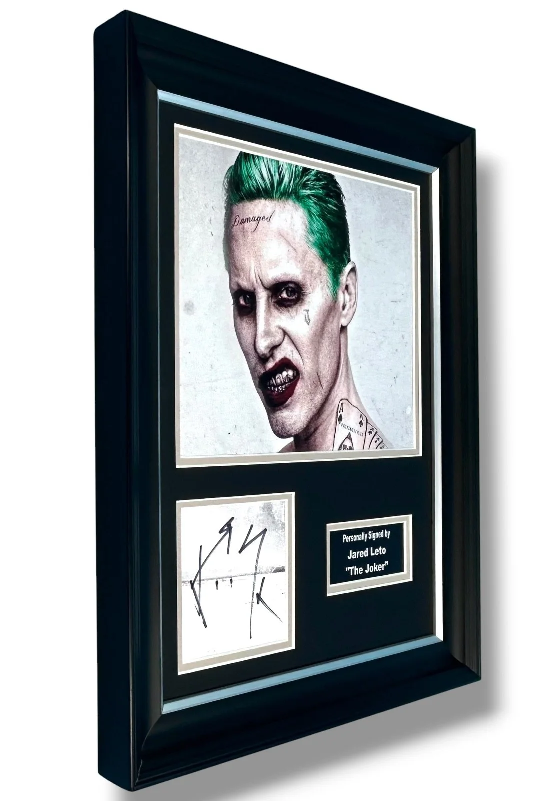 Jared Leto SIGNED The Joker Photo in Handmade Display Autographed Suicide Squad, изображение 2