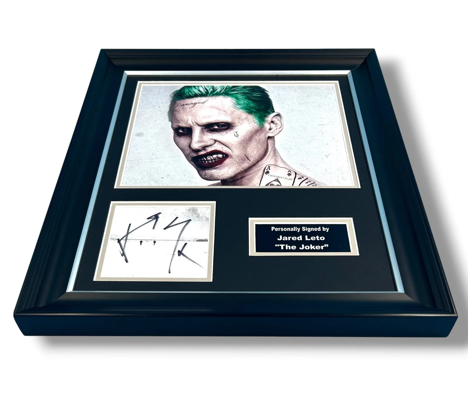 Jared Leto SIGNED The Joker Photo in Handmade Display Autographed Suicide Squad, изображение 4
