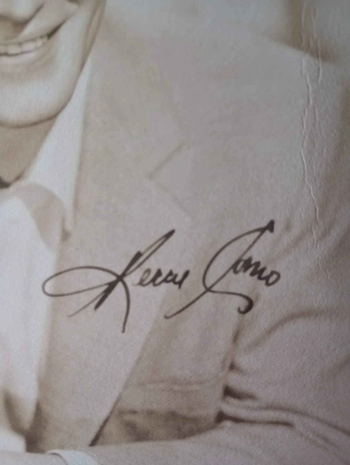 Perry Como vintage rare autographed photo, image 2