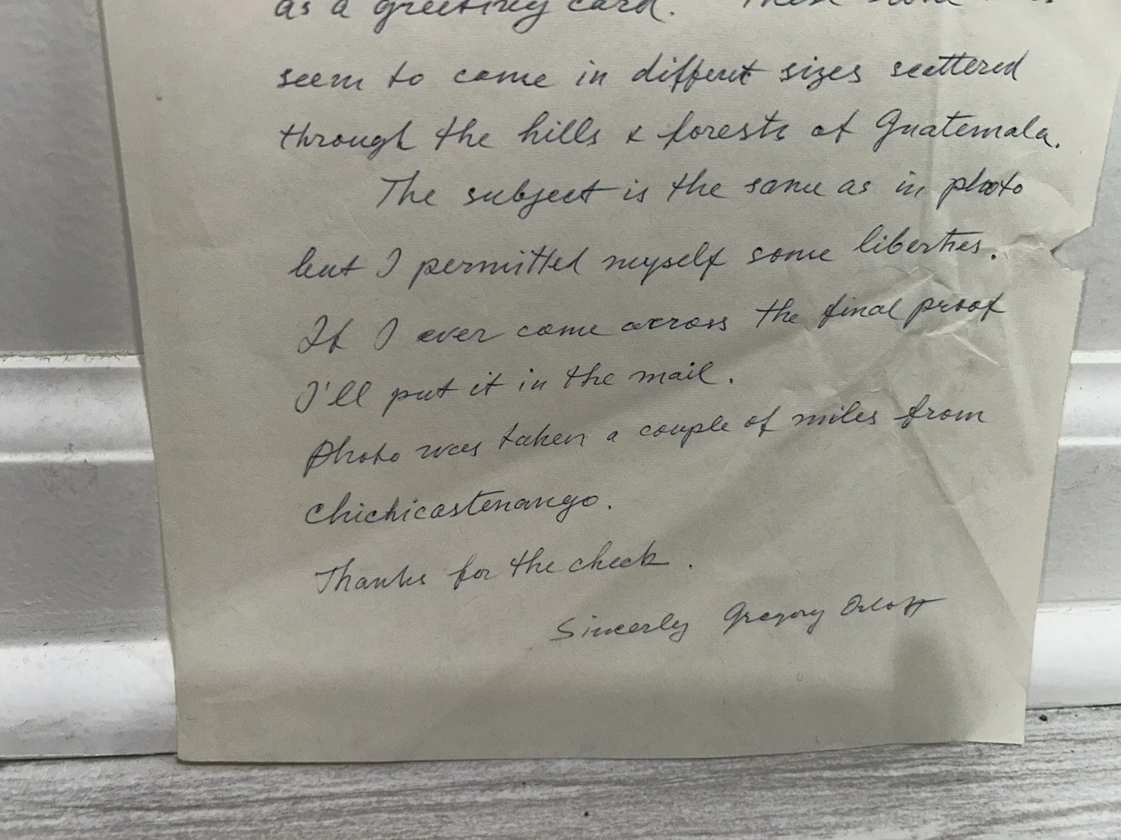 Gregory Orloff — Gregory Orloff Famous Chicago Artist Handwritten Signed Letter 1965 Look!!!, image 2