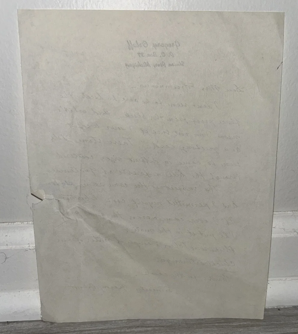 Gregory Orloff — Gregory Orloff Famous Chicago Artist Handwritten Signed Letter 1965 Look!!!, image 4