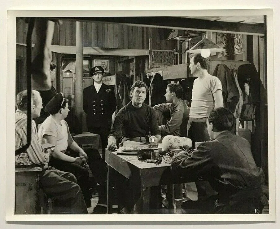 Vintage Movie Film Photo Jack Warner Albert RN Anthony Steel Dummy Scene 1953, изображение 2