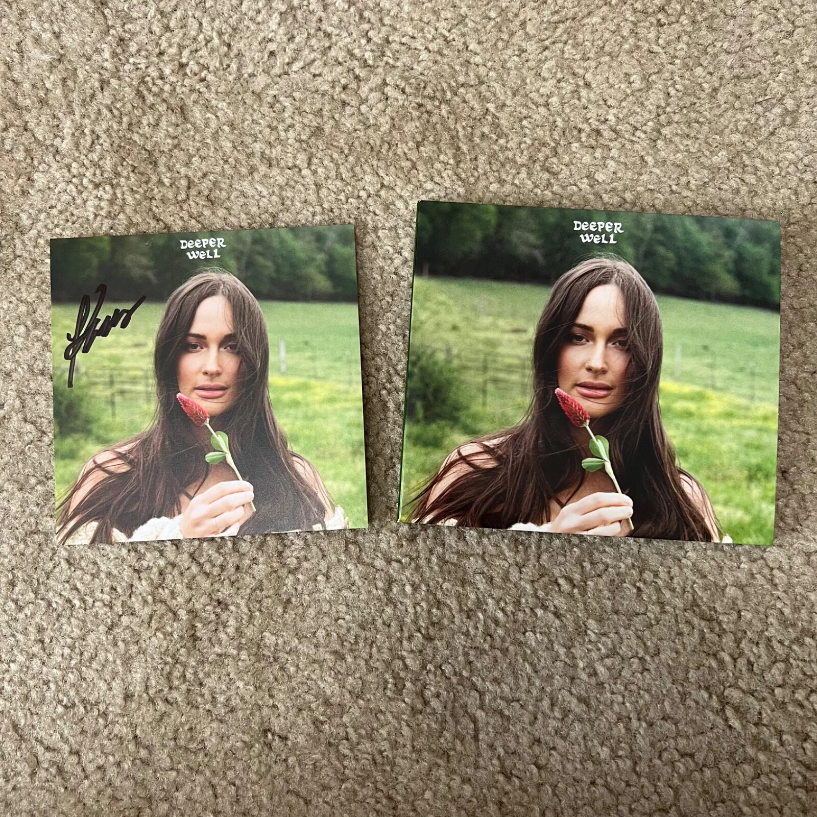 Kacey Musgraves Deeper Well cd + SIGNED ALBUM ART CARD Autographed, image 2