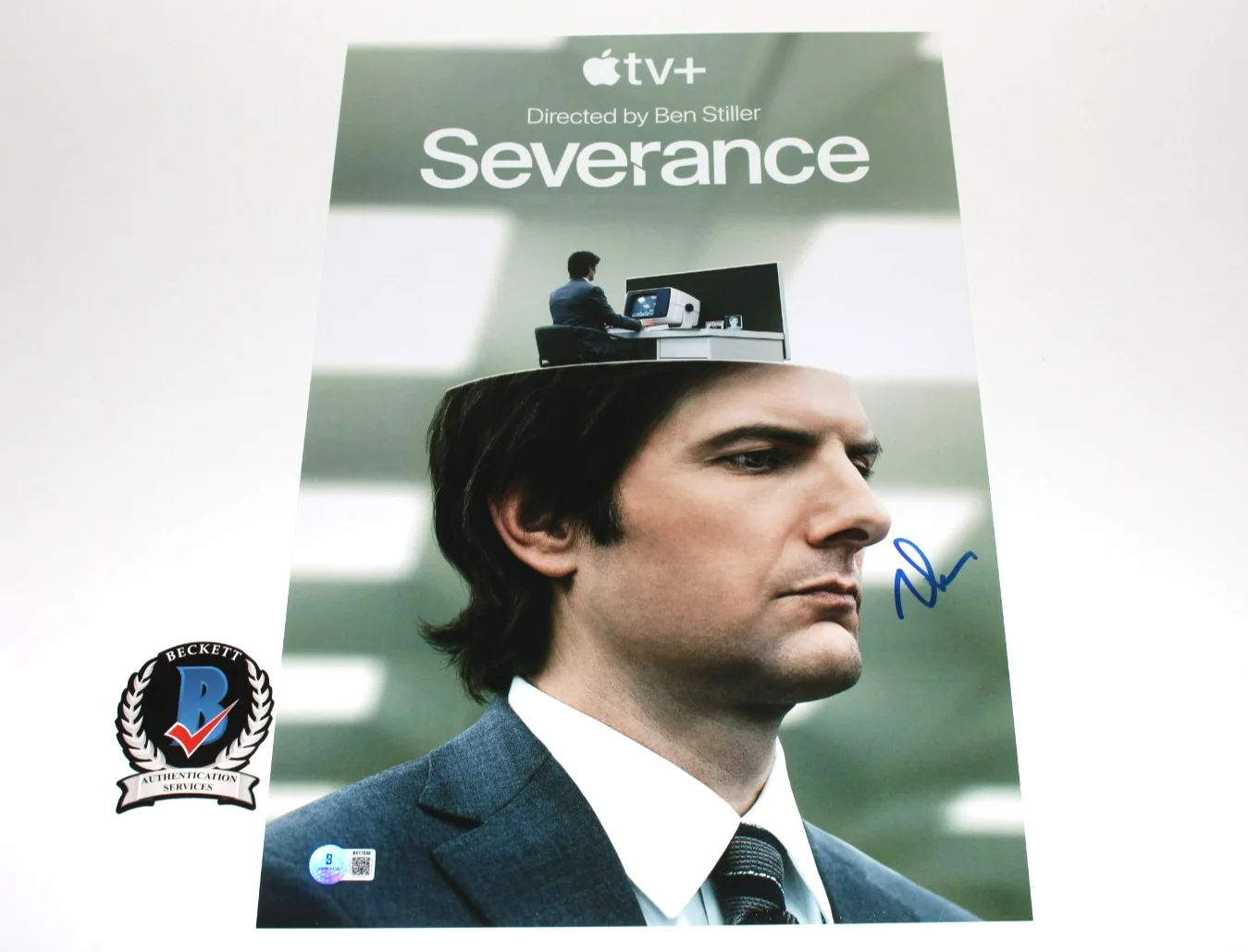 Adam Scott — ADAM SCOTT SIGNED 'SEVERANCE' 12x18 SHOW PHOTO POSTER 1 MARK SCOUT BECKETT COA, image 2
