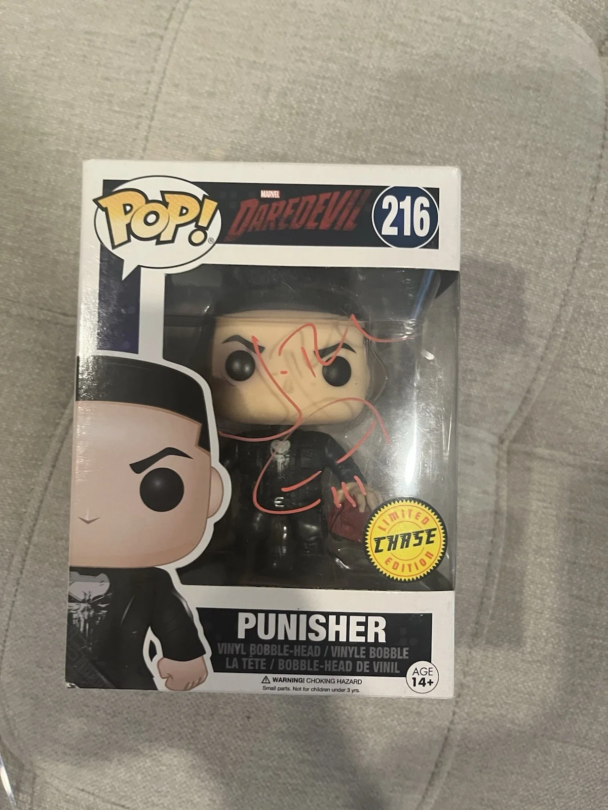 JON BERNTHAL — JON BERNTHAL SIGNED THE PUNISHER CHASE FUNKO Pop 216 AUTOGRAPH DAREDEVIL COA