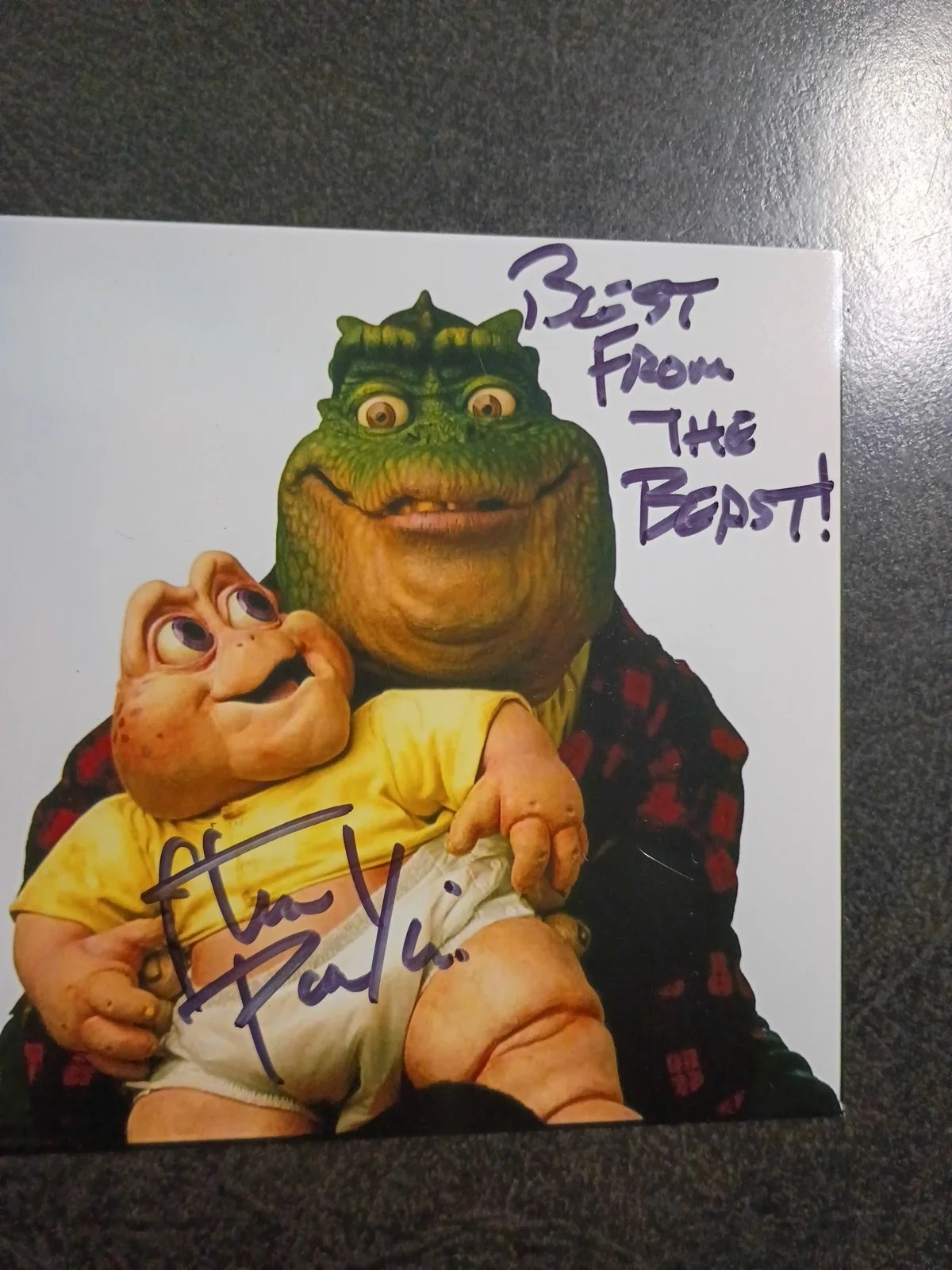 STAURT PANKIN — STAURT PANKIN As EARL SINCLAIR 2 Hand Signed Autograph PHOTO S & CARD DINOSAURS, image 4