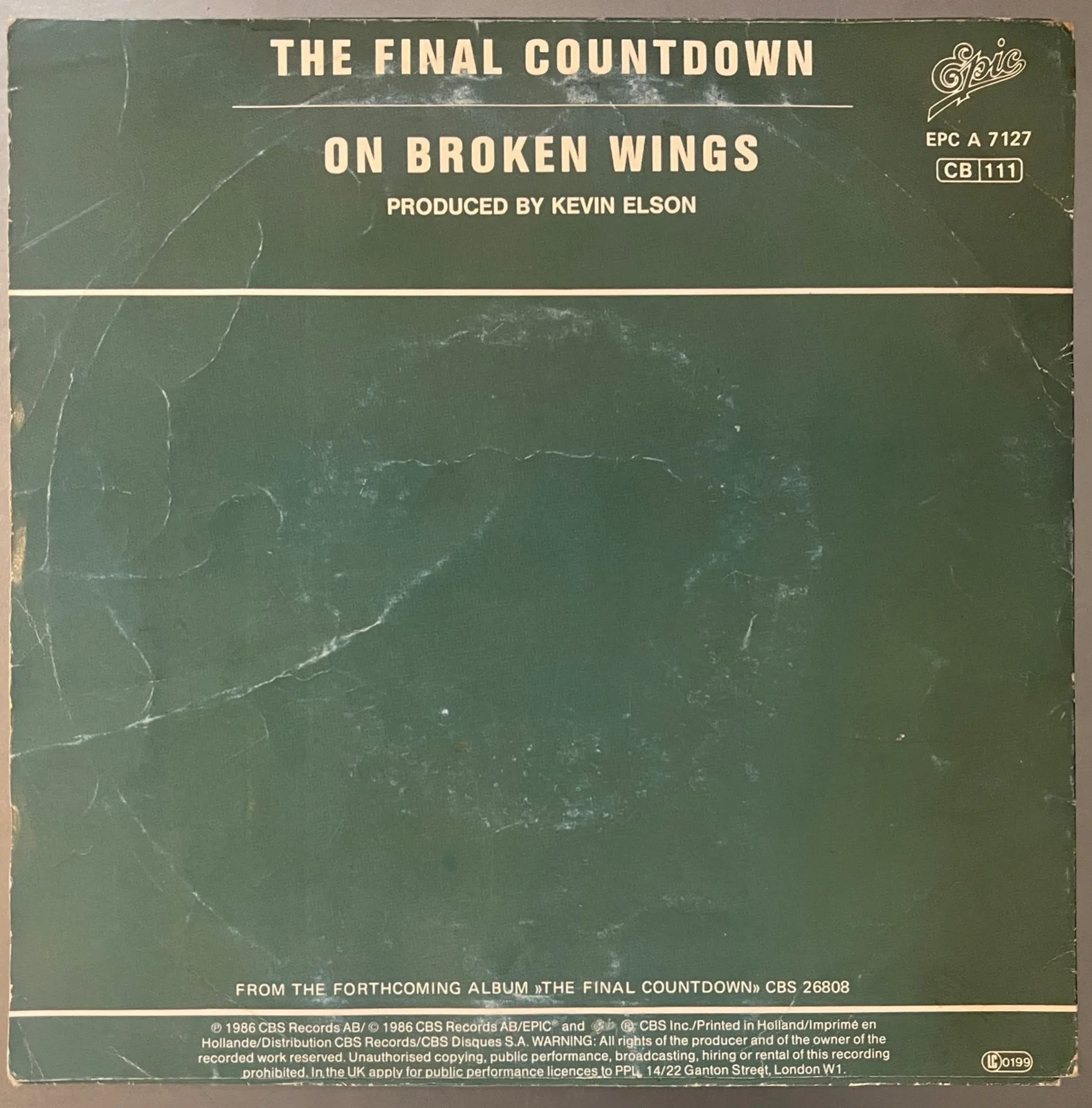 Europe : fully signed Final Countdown "7 autographed vinyl ( LP ), image 2