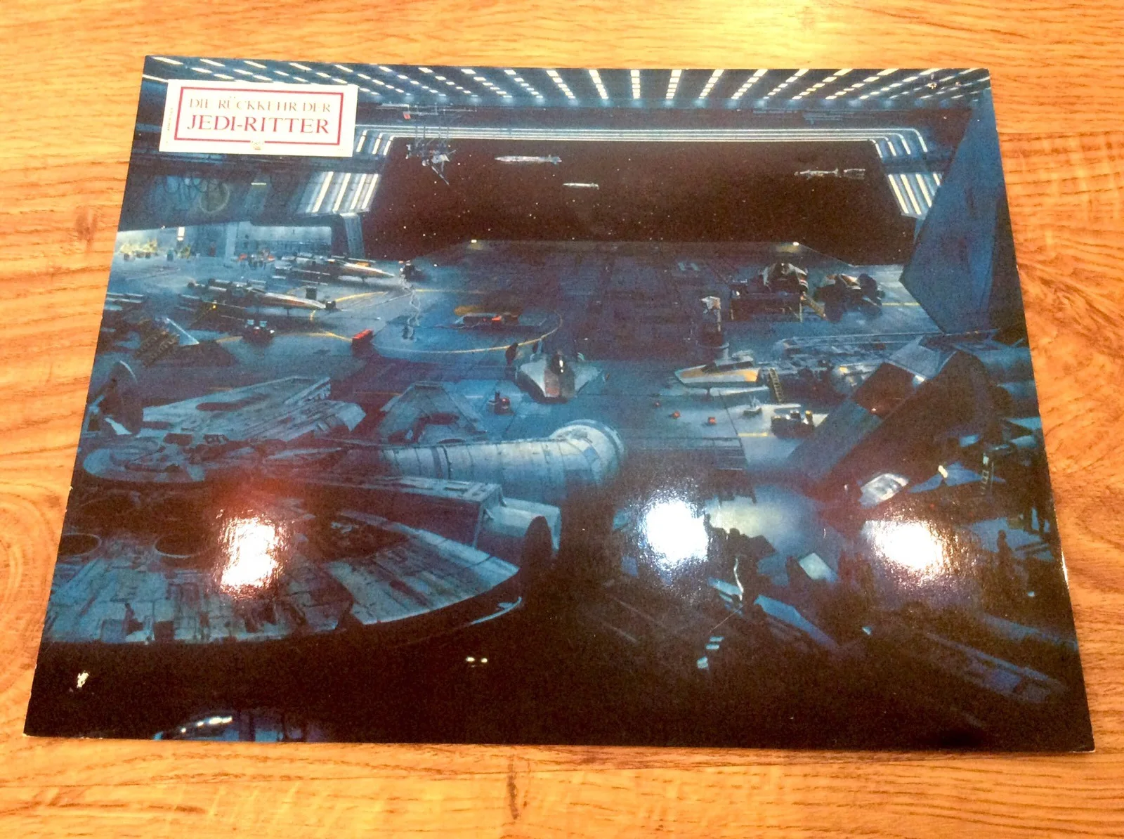 STAR WARS RETURN OF THE JEDI Original MILLENNIUM FALCON Movie Lobby Card Photo, изображение 2