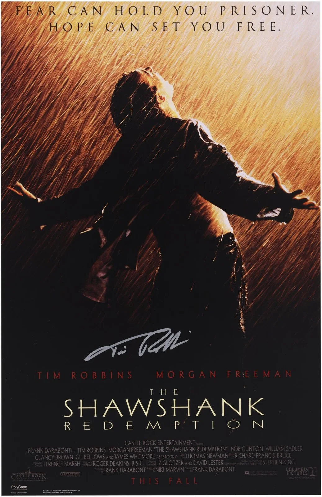 Tim Robbins — Tim Robbins Autographed The Shawshank Redemption 11" x17" Movie Poster