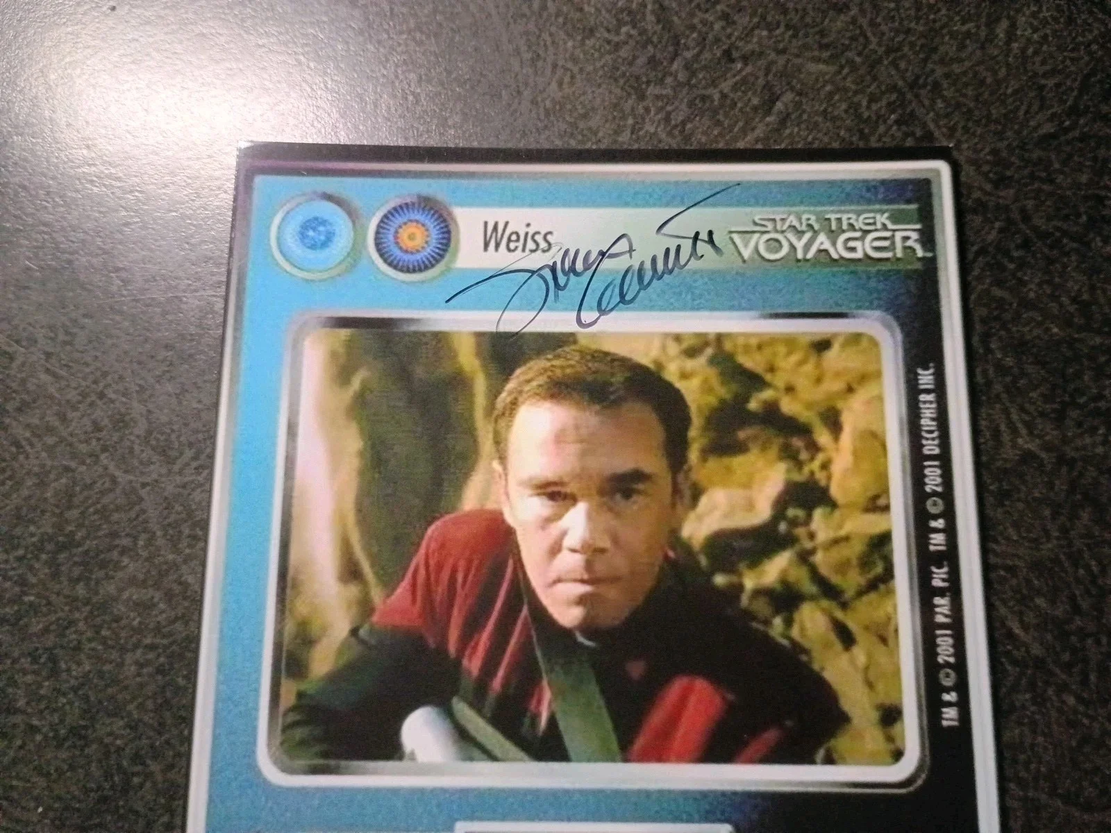 SPENCER GARRETT — SPENCER GARRETT As CAPT JELLICO 2 Hand Signed Autograph Photo & CARD - STAR TREK, изображение 3