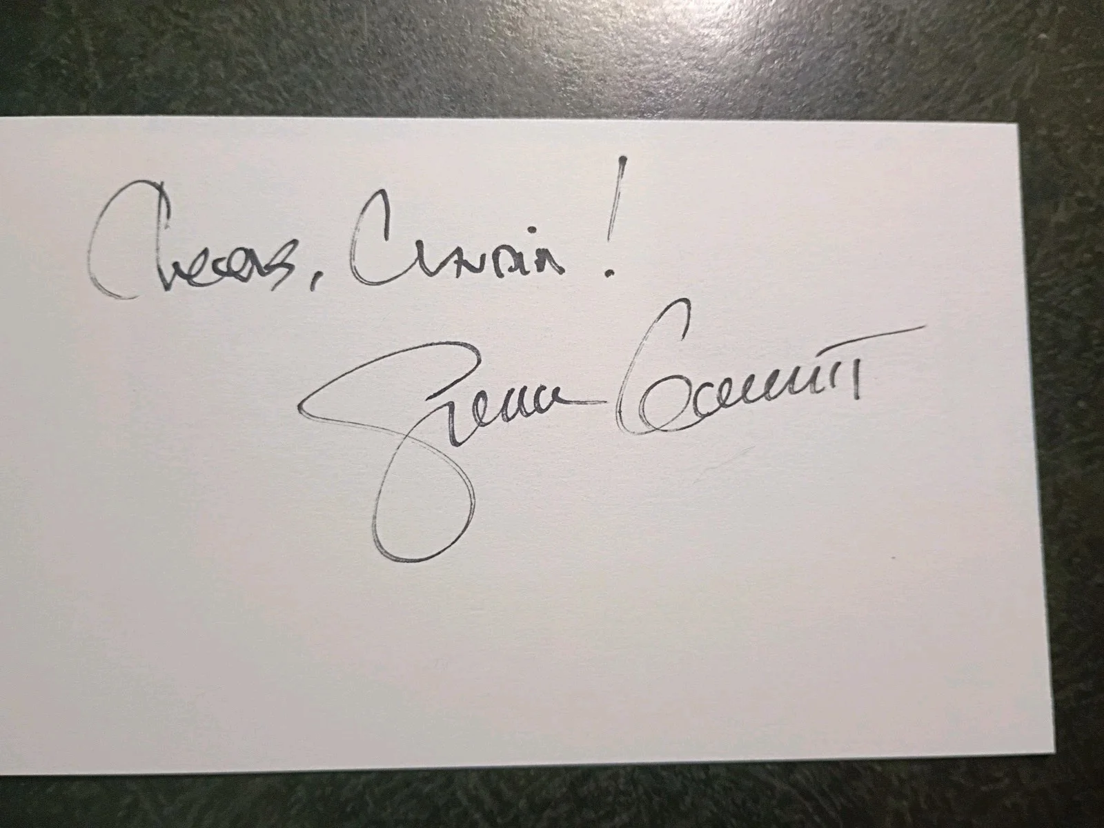 SPENCER GARRETT — SPENCER GARRETT As CAPT JELLICO 2 Hand Signed Autograph Photo & CARD - STAR TREK, изображение 5