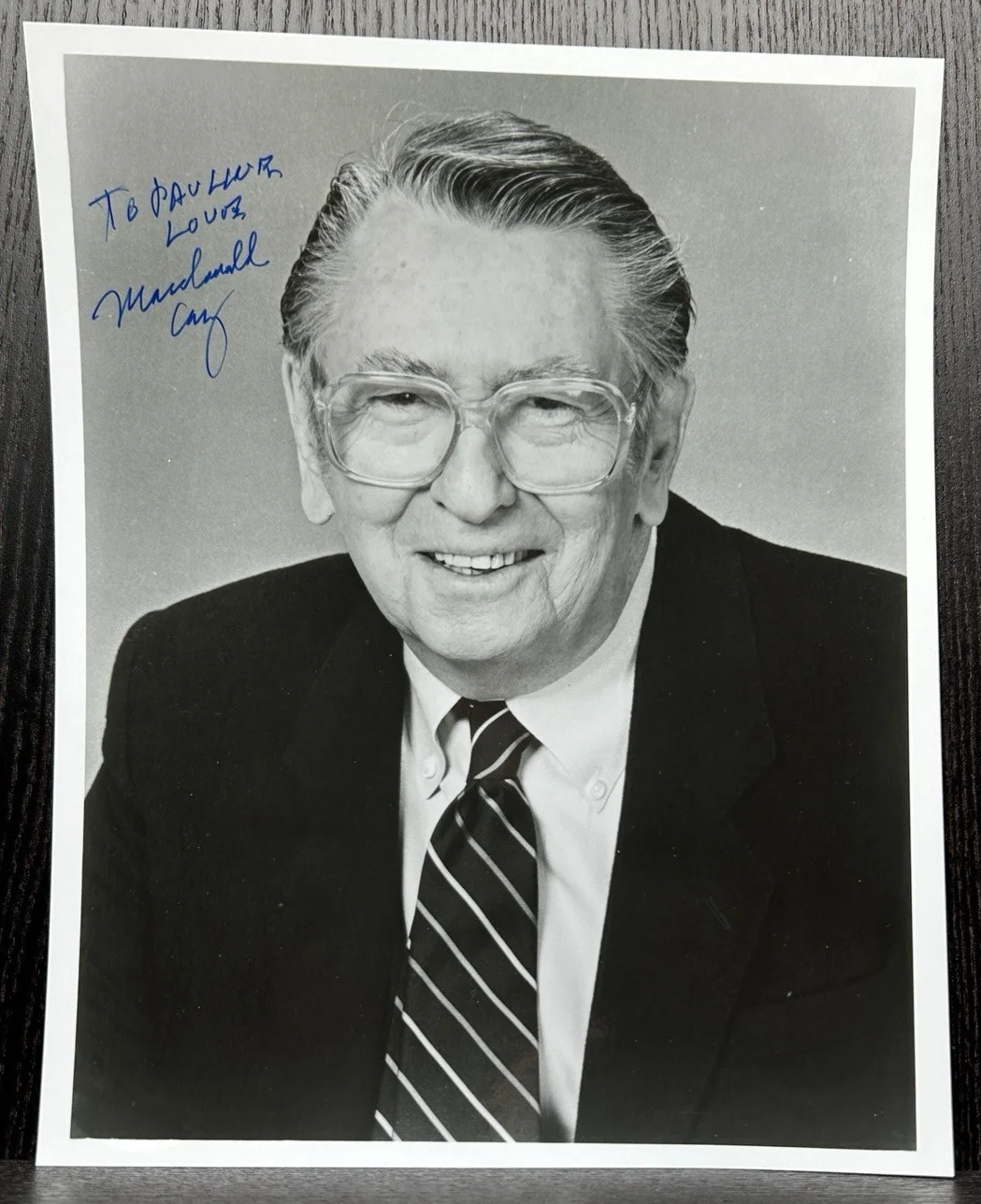 Macdonald Carey — MACDONALD CAREY HAND SIGNED PHOTO & LETTER Autograph JSA COA Shadow of a Doubt, изображение 3