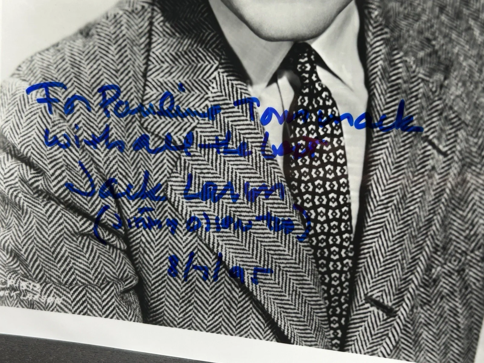 Jack Larson — JACK LARSON HAND SIGNED PHOTO Original Autograph JSA COA Jimmy Olsen, Superman, изображение 3