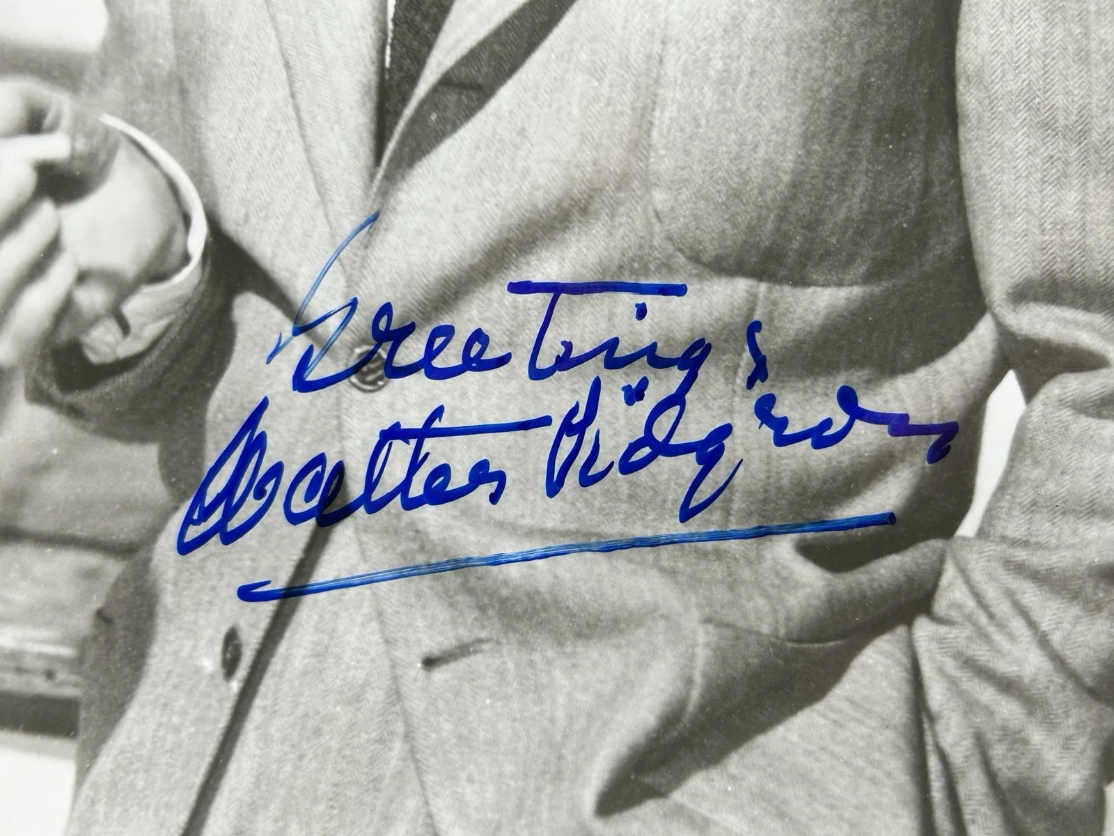 Walter Pidgeon — WALTER PIDGEON HAND SIGNED 8x10 PHOTO Original Autograph JSA COA Madame Curie, image 3