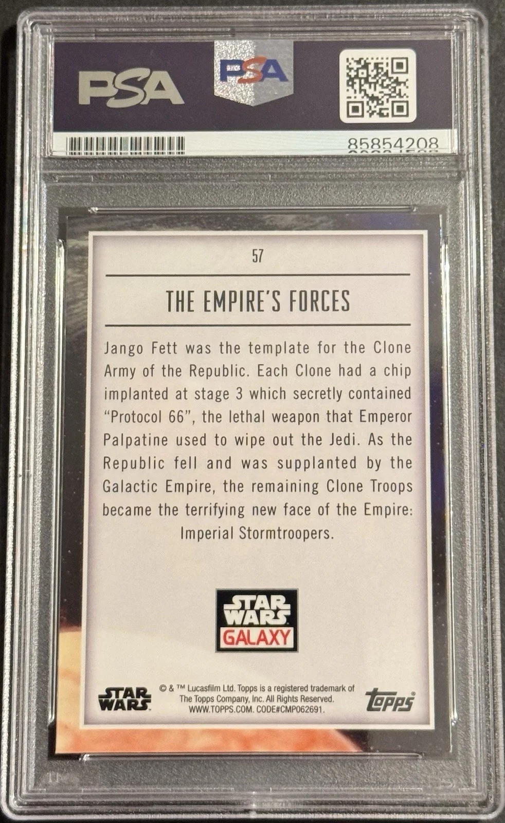 Hayden Christensen — Hayden Christensen Signed 2023 Topps Chrome Galaxy Star Wars Vader PSA/DNA, image 2